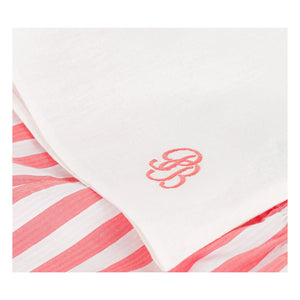 Petit Bateau - Light Blue Linen Collared Pajama Shorts | Coral