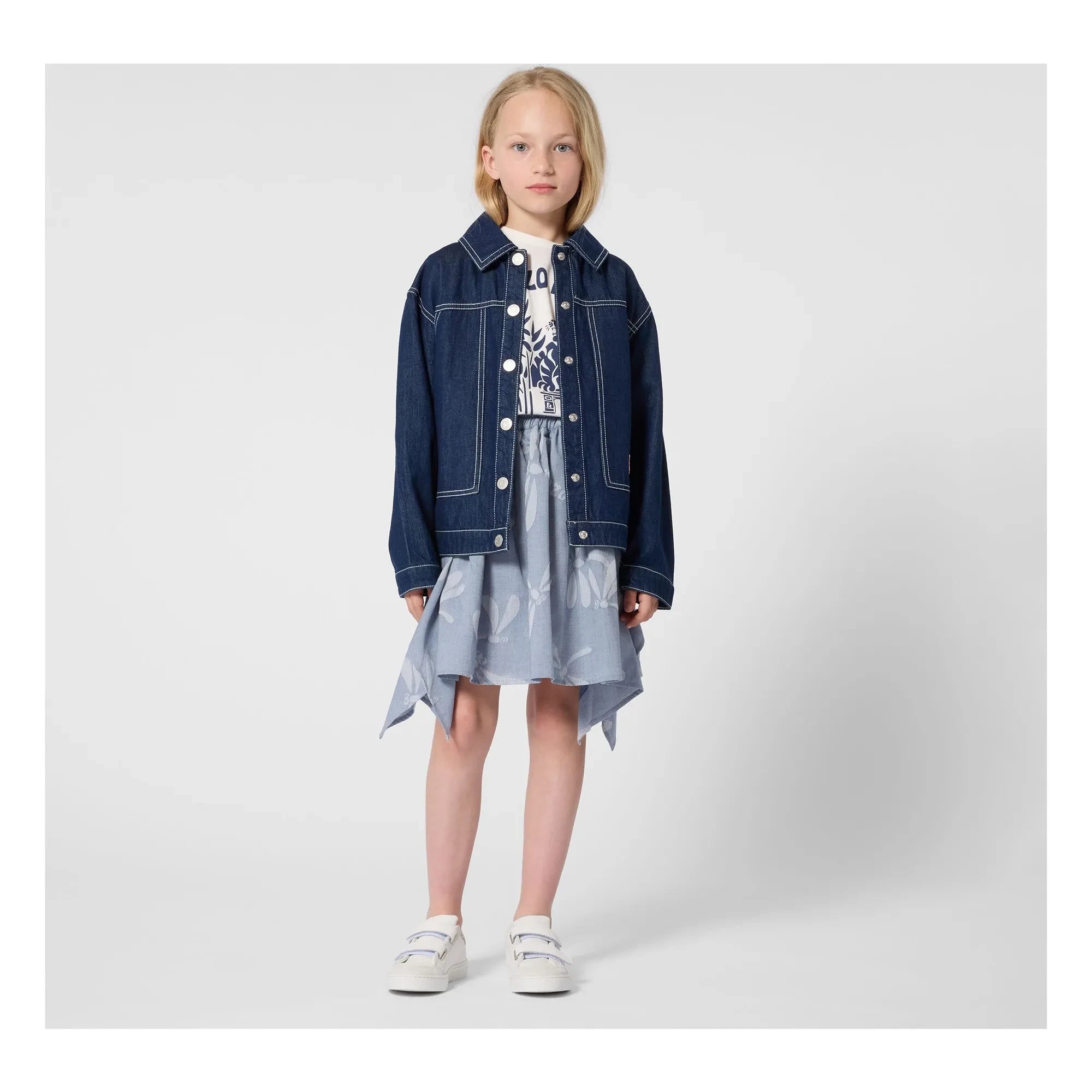 Kenzo - Kenzo Garden Denim Ceket | Koyu Mavi