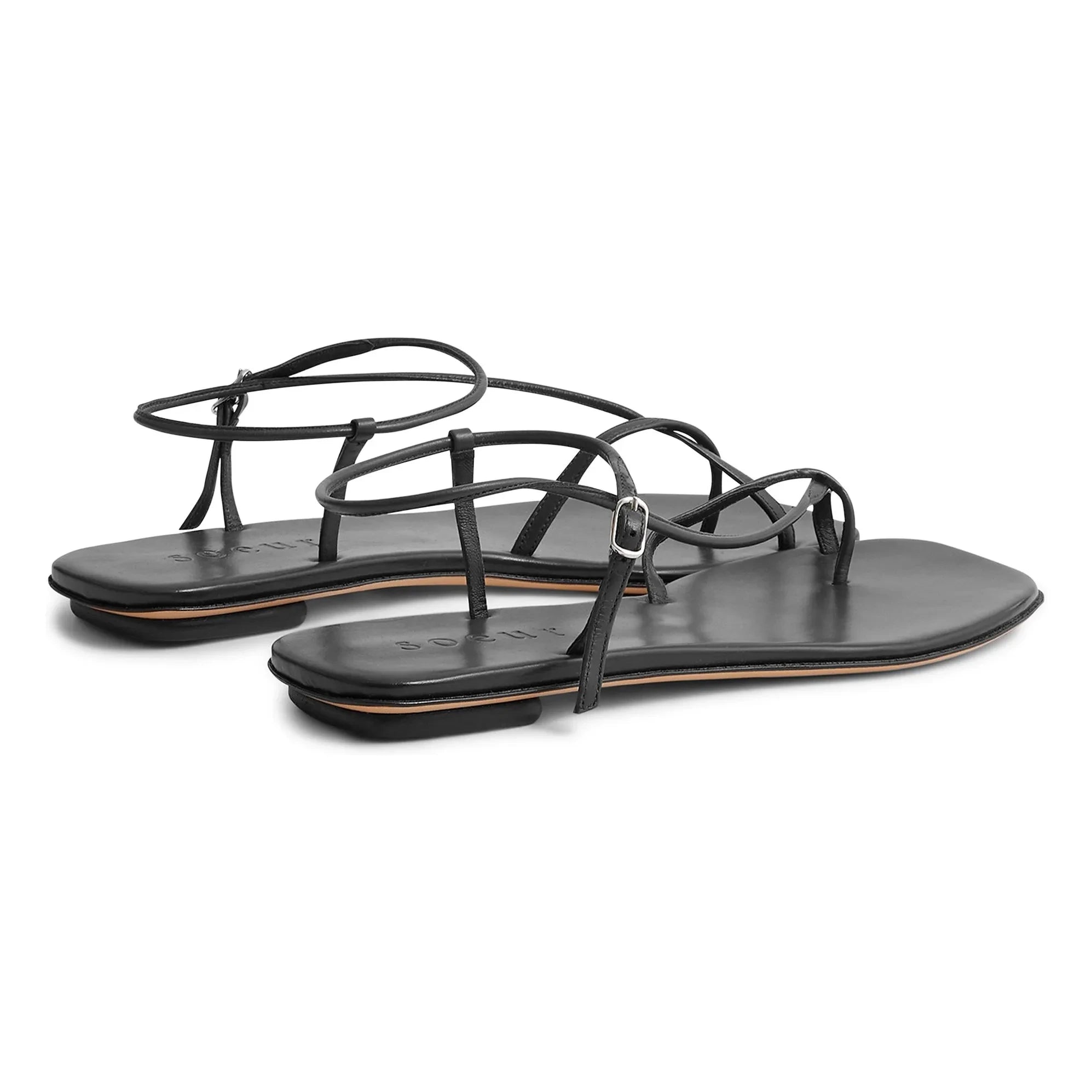 Soeur - Rosalie Leather Sandal | Black