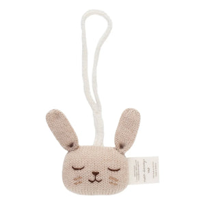 Main Sauvage - Sonajero colgante de conejo | Beige