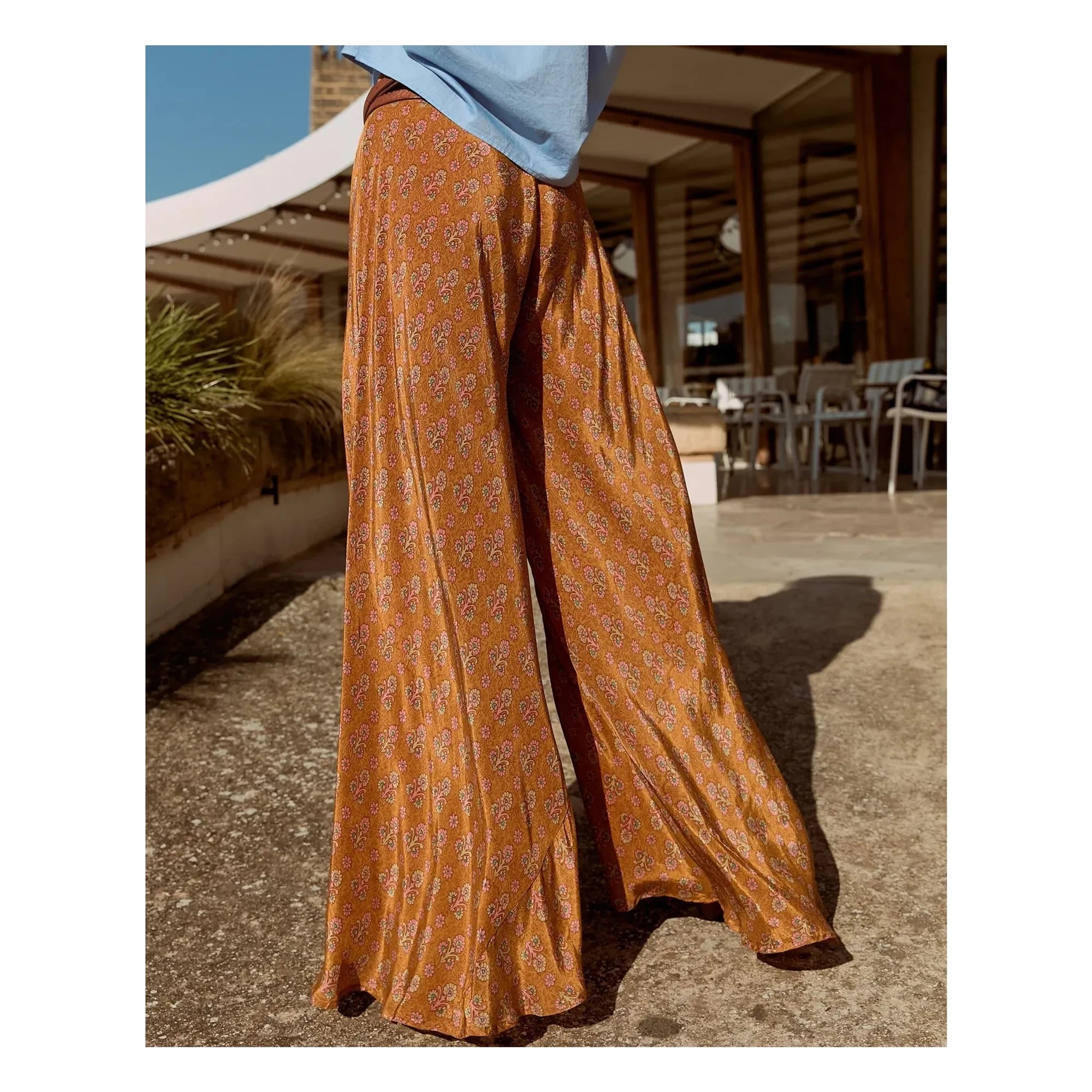 Mes Demoiselles - Orangefarbene Roller-Hose