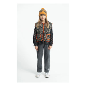 Piupiuchick - Leopar Sherpa Kolsuz Ceket | Bej