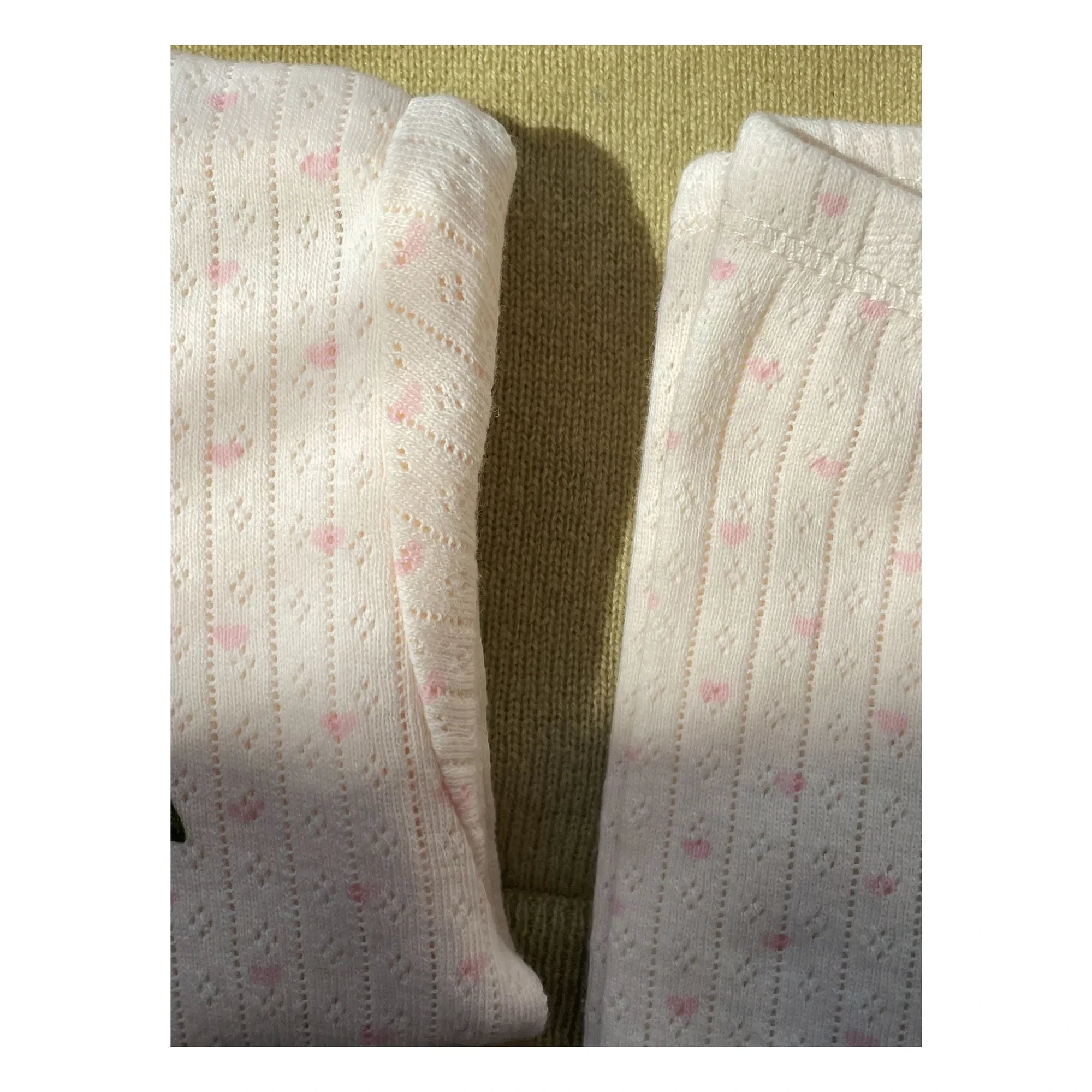 Konges Sløjd - Mallas de algodón orgánico Minnie Hearts | Crudo