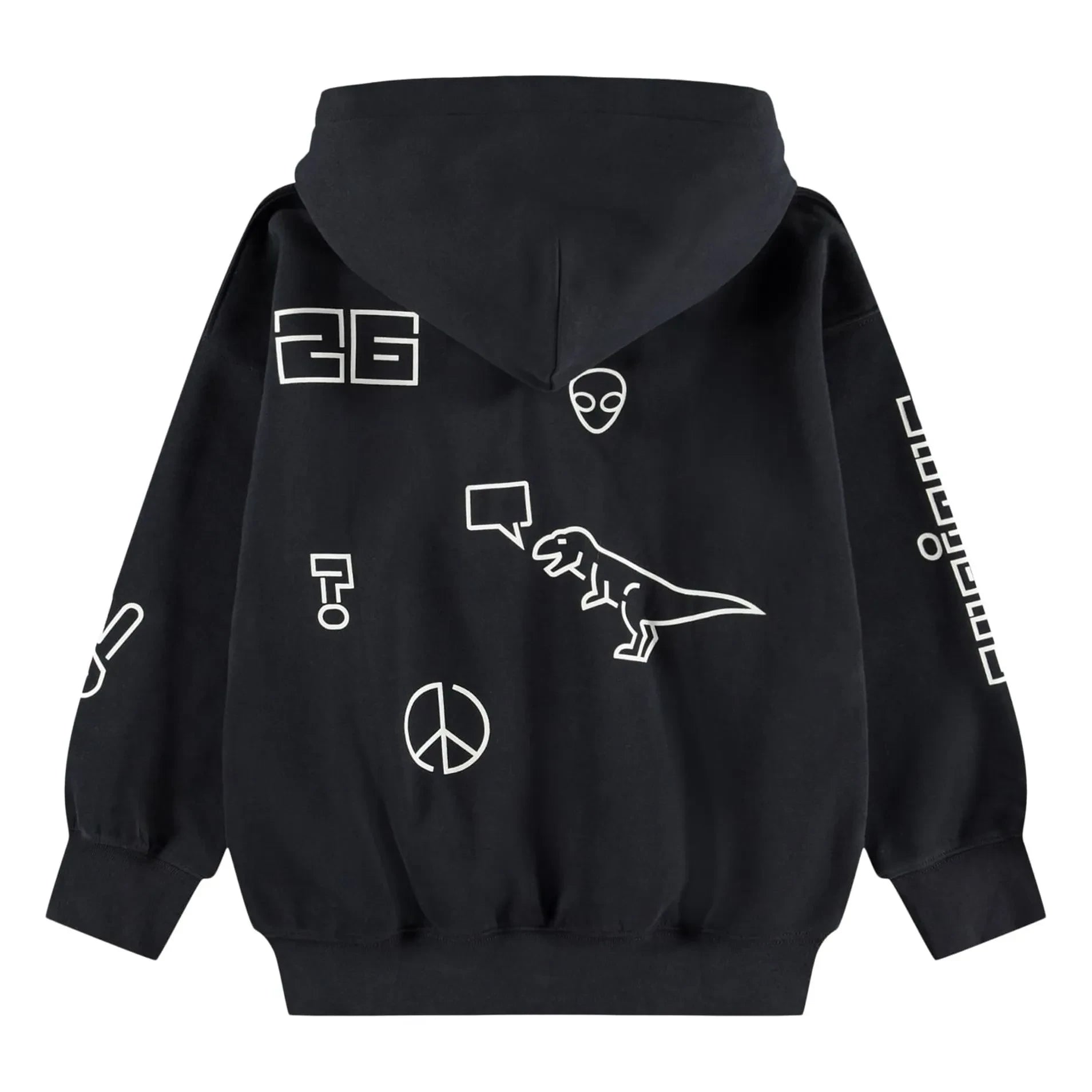 Molo - Marley Patch Fermuarlı Sweatshirt | Siyah