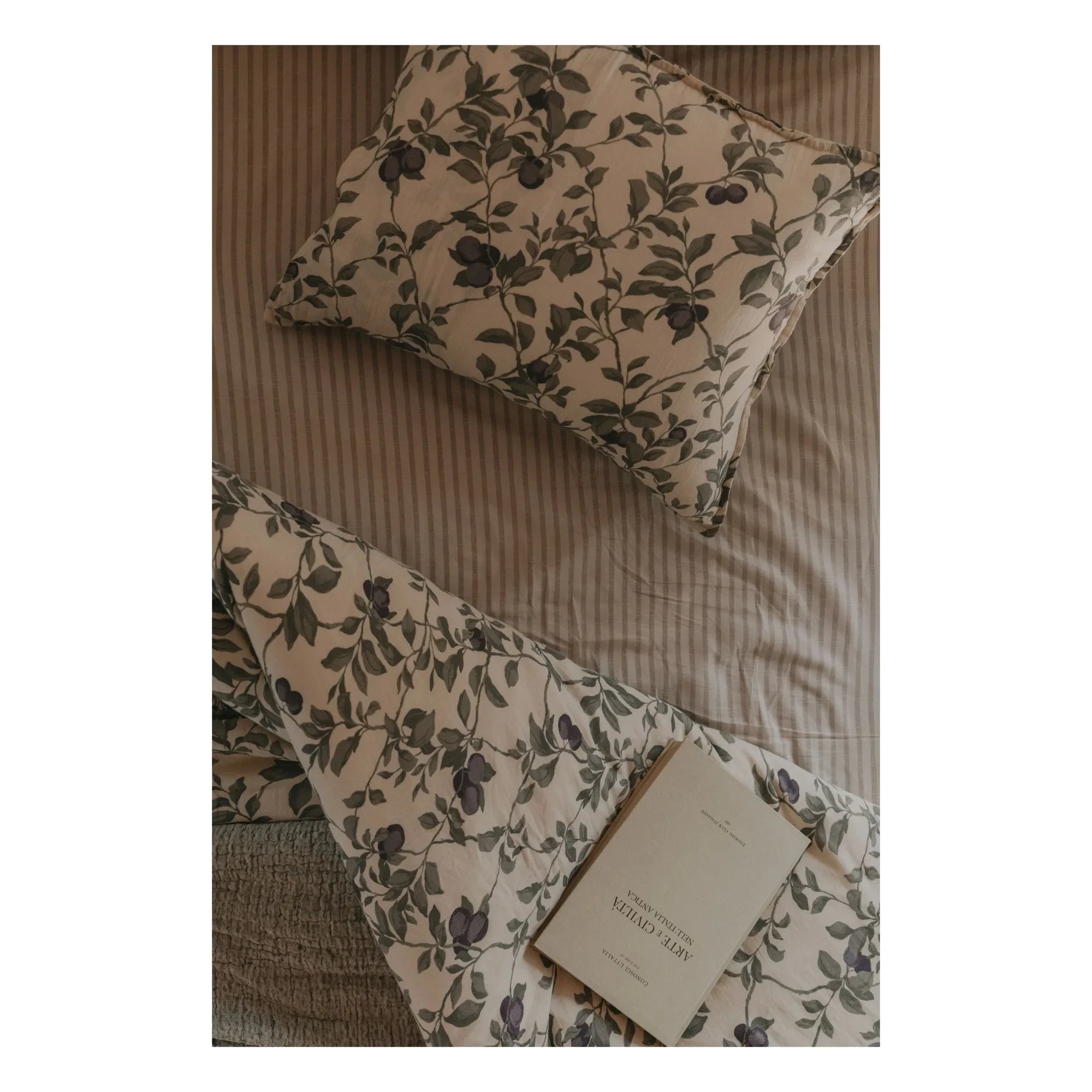 garbo&friends - Striped fitted sheet | Beige