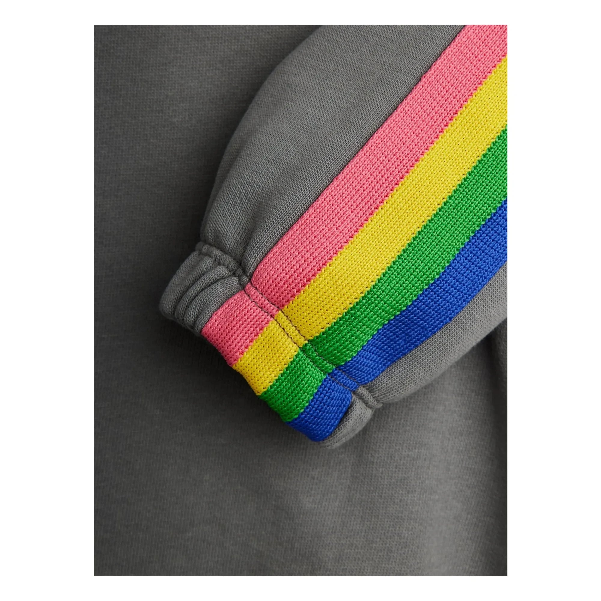 Mini Rodini - Arc en Ciel organik pamuk sweatshirt | Gri