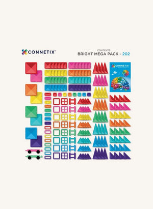 Connetix - Mega Paket - 202 Parça | Gökkuşağı