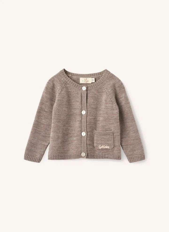 Copenhagen Colors - Merino Wool Cardigan and Leggings Set | Taupe Brown