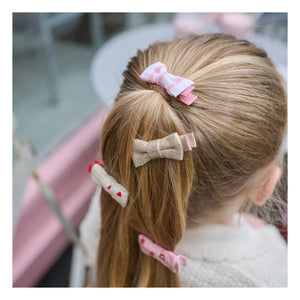 Rockahula Kids - 4'lü Mini Fiyonk Tokalar | Pembe