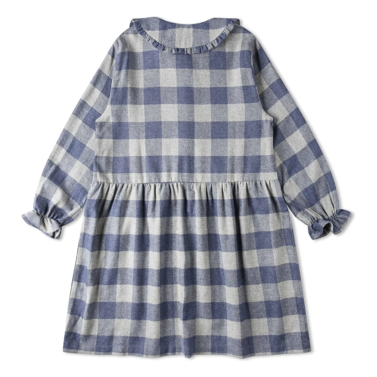 Matona - Carreaux Flanel Tencel Elbise | Mavi