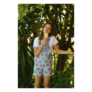 Favorite People - Puglia Erdbeer-Kurzlatzhose | Blau