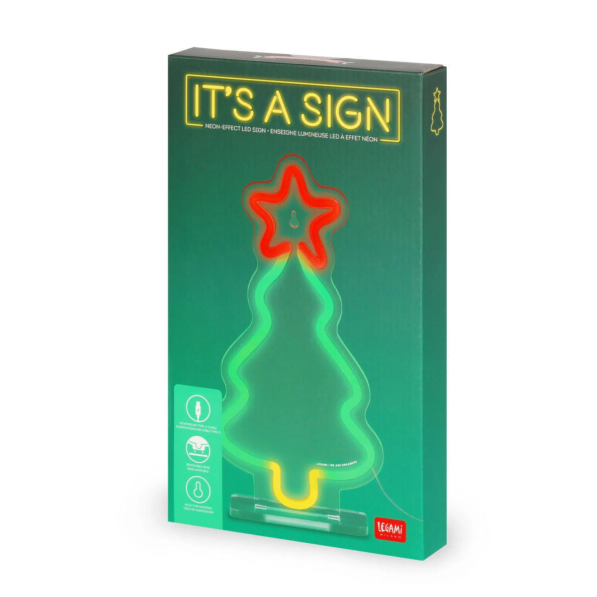 Legami - Neon-Effect LED Lamp - Noel Tree - It's a Sign