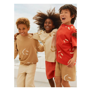 Molo - Amil Smiles Organic Cotton Shorts | Beige