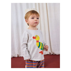 Bobo Choses - Ördek Tişört | Kırçıllı gri