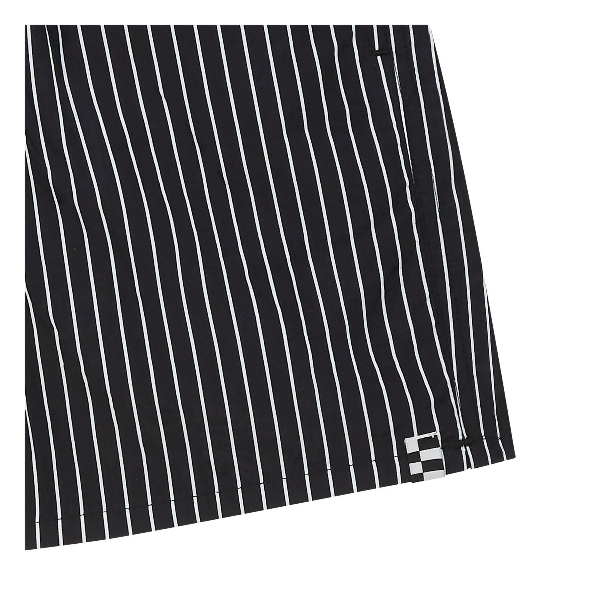 Finger in the Nose – Freeboy Gestreifte Badeshorts | Schwarz