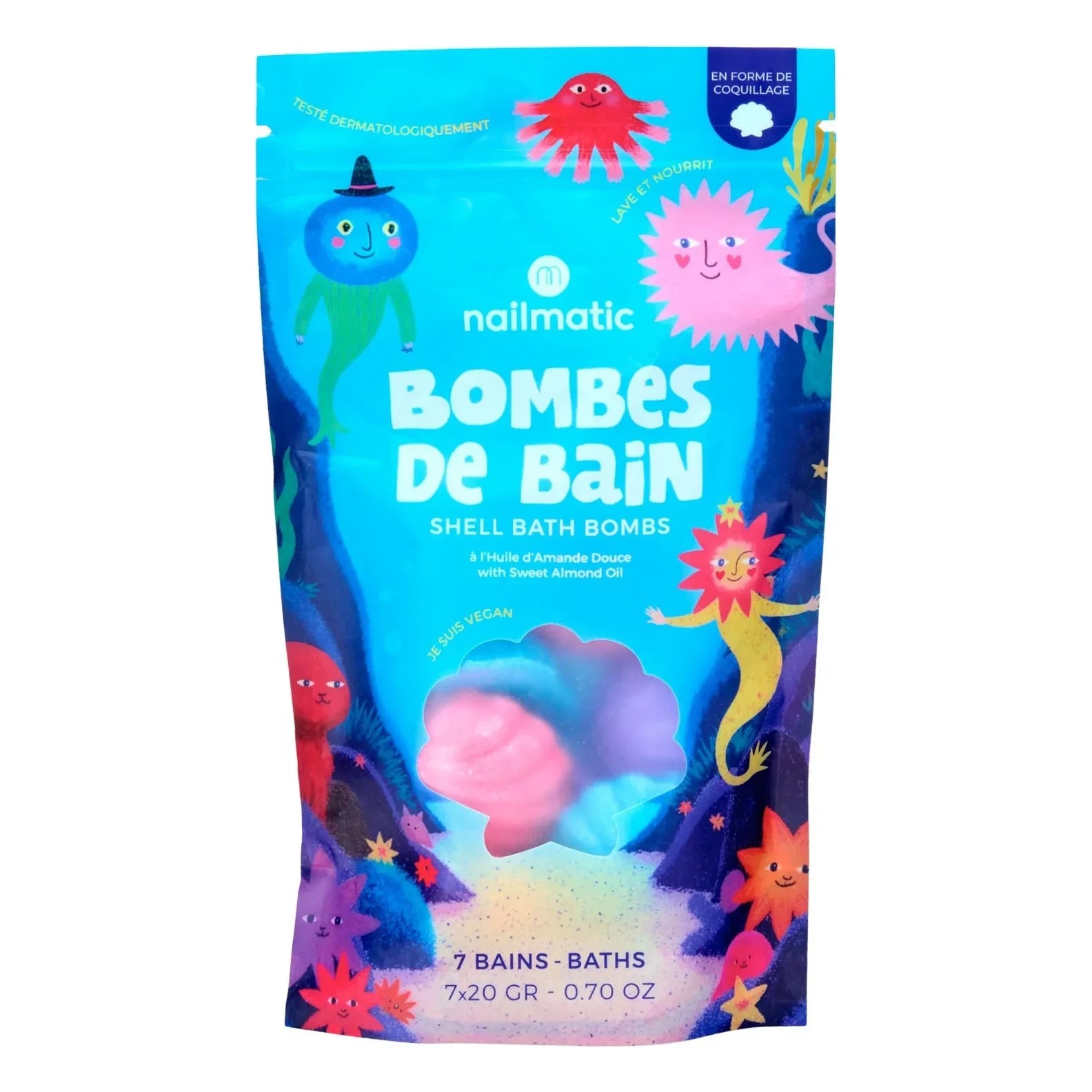 Nailmatic Kids - Shell Banyo Bombaları - 2'li Set