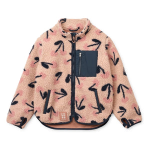 Liewood - Nolan Cerises Chaqueta Sherpa de fibra reciclada | Rosa
