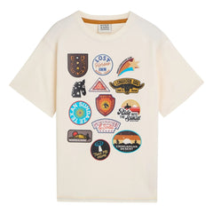 Scotch & Soda – T-Shirt aus Bio-Baumwolle | Ecru