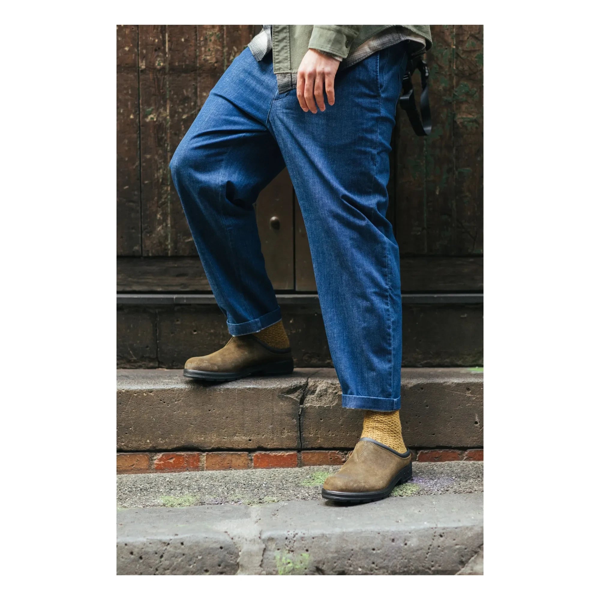 Blundstone - Zeytin Rengi Clay Nubuck Waxed Terlik