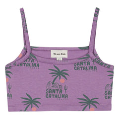 We Are Kids - Crop Top Vic Palmiers Bio-Baumwolle | Lila