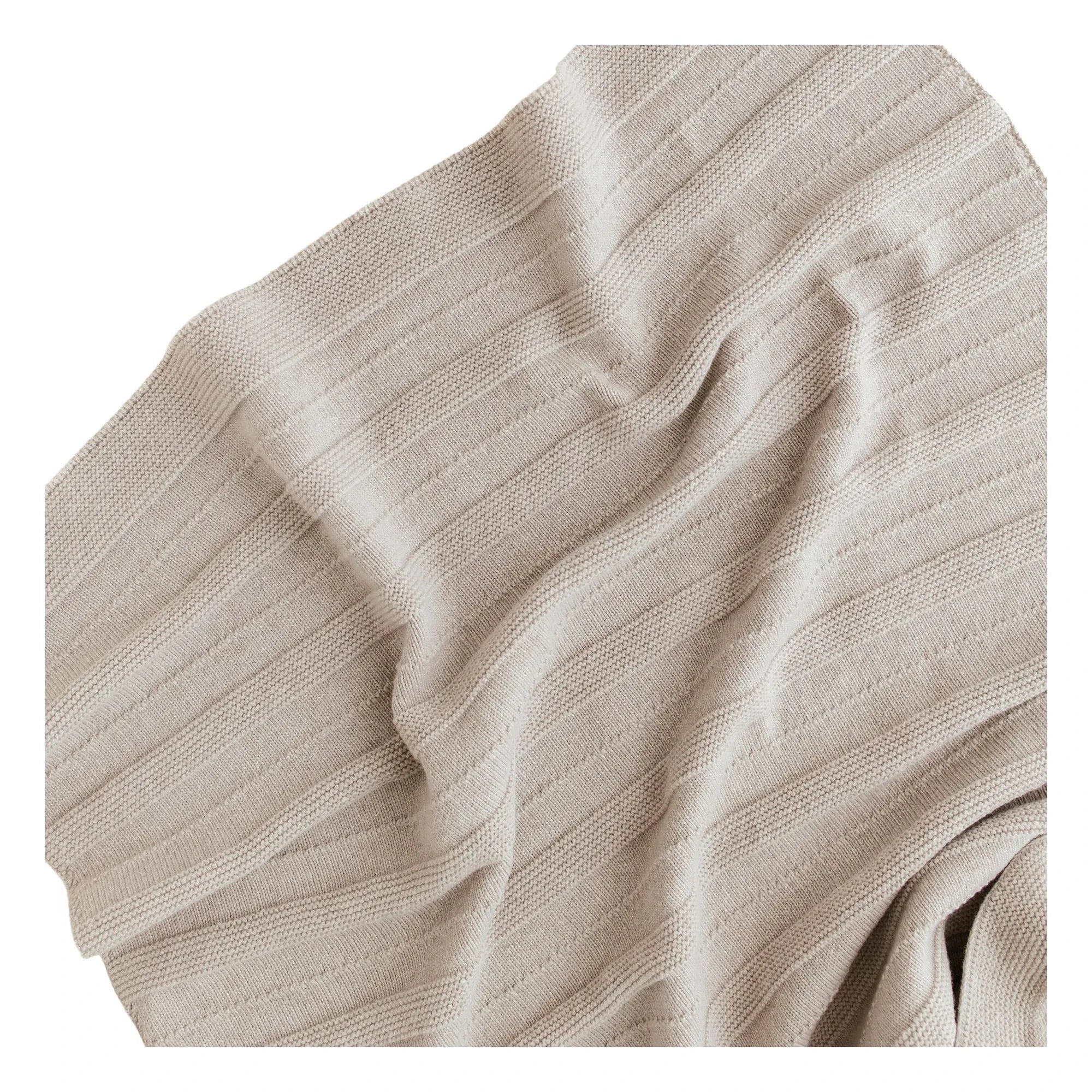 Hvid - Holly Merino Wool Blanket | Pearl