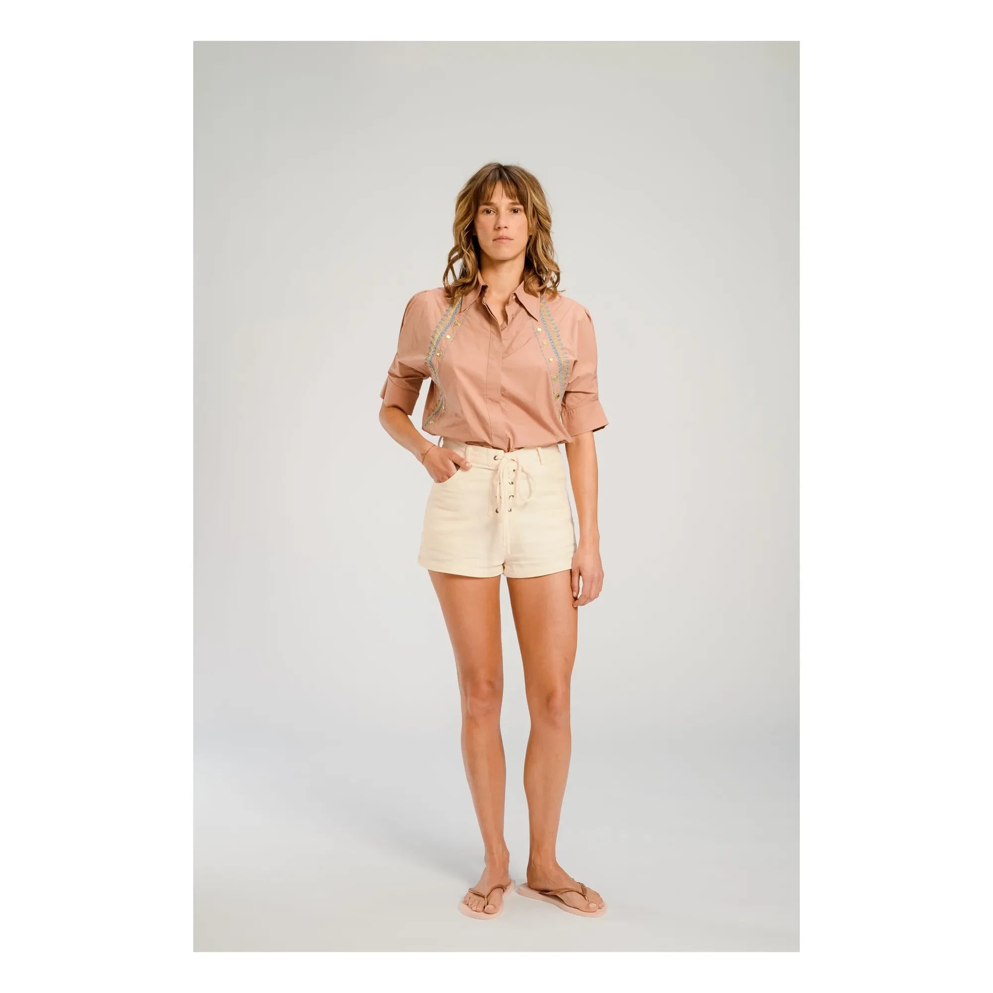 Virginie de Vinster - Los Angeles Bluse | Terrakotta