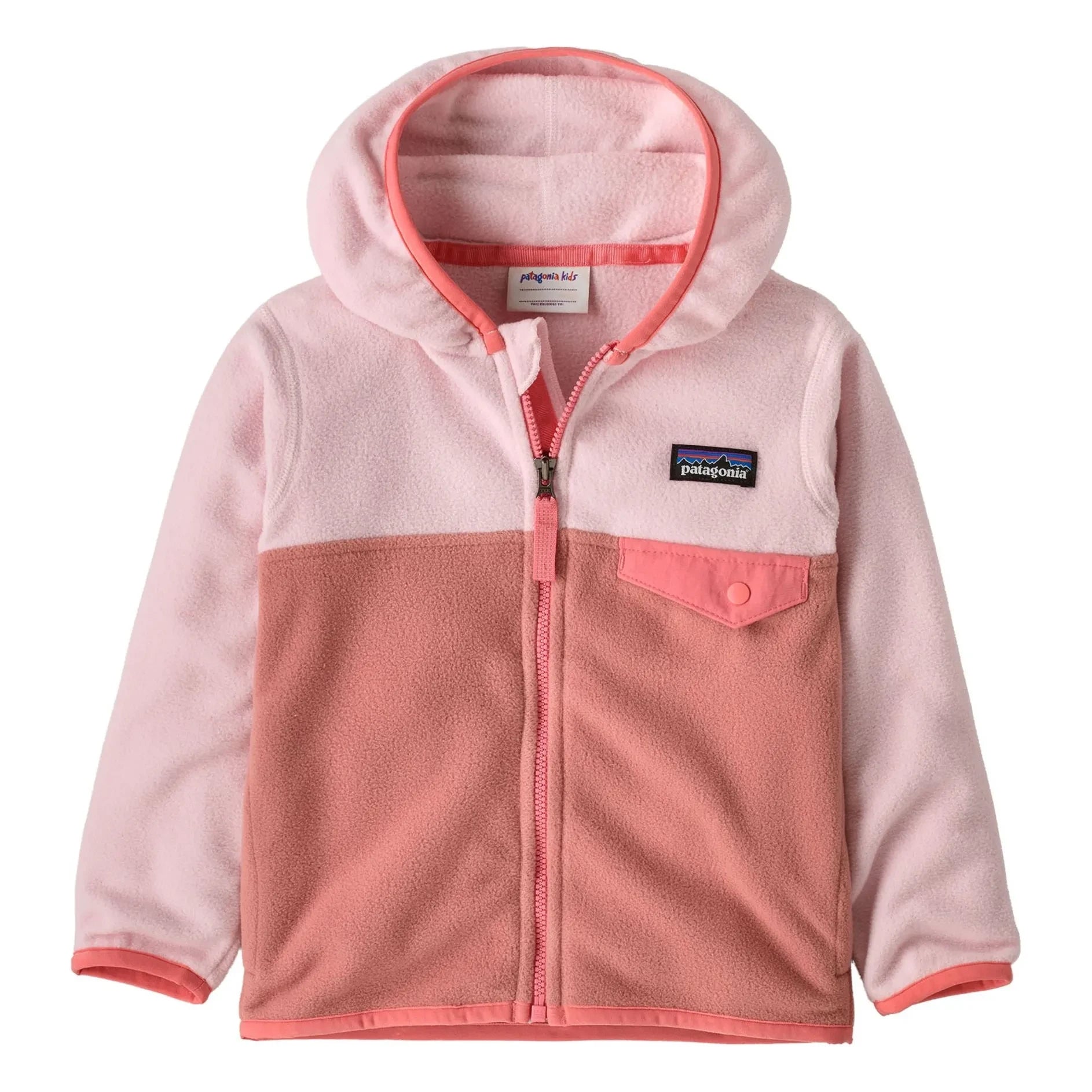 Patagonia - Micro D Snap-T Geri Dönüştürülmüş Elyaf Polar Bebek Ceketi | Pembe
