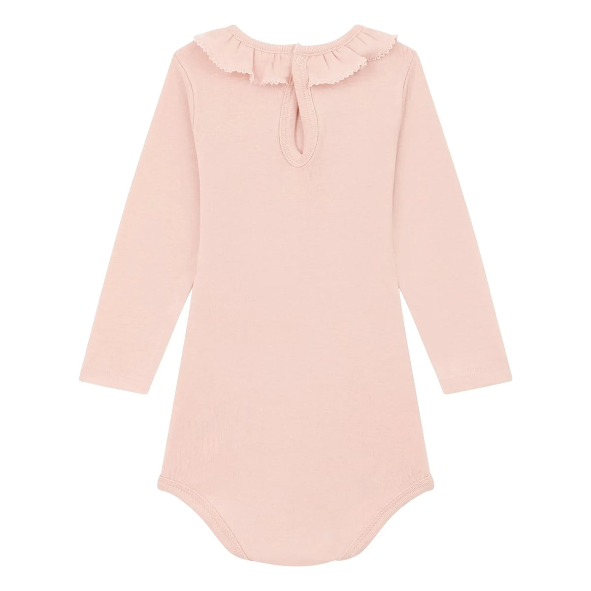 Petit Bateau - Body Collar Uni | Pembe