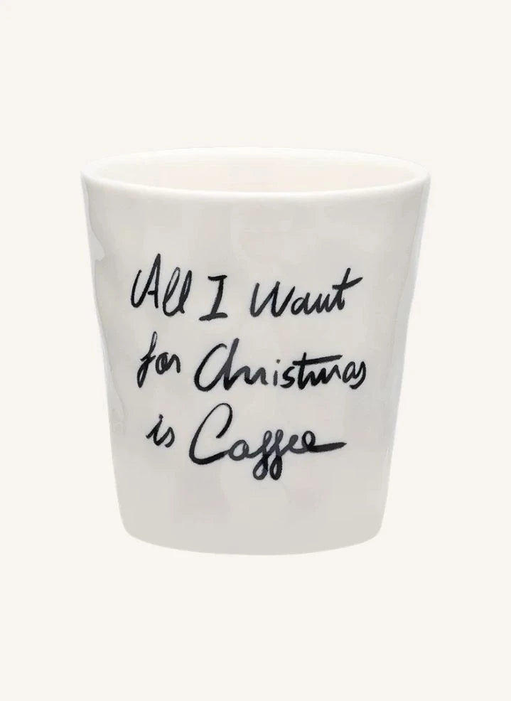 Anna + Nina - "All I Want Is Coffee" Taza de Café | Blanca