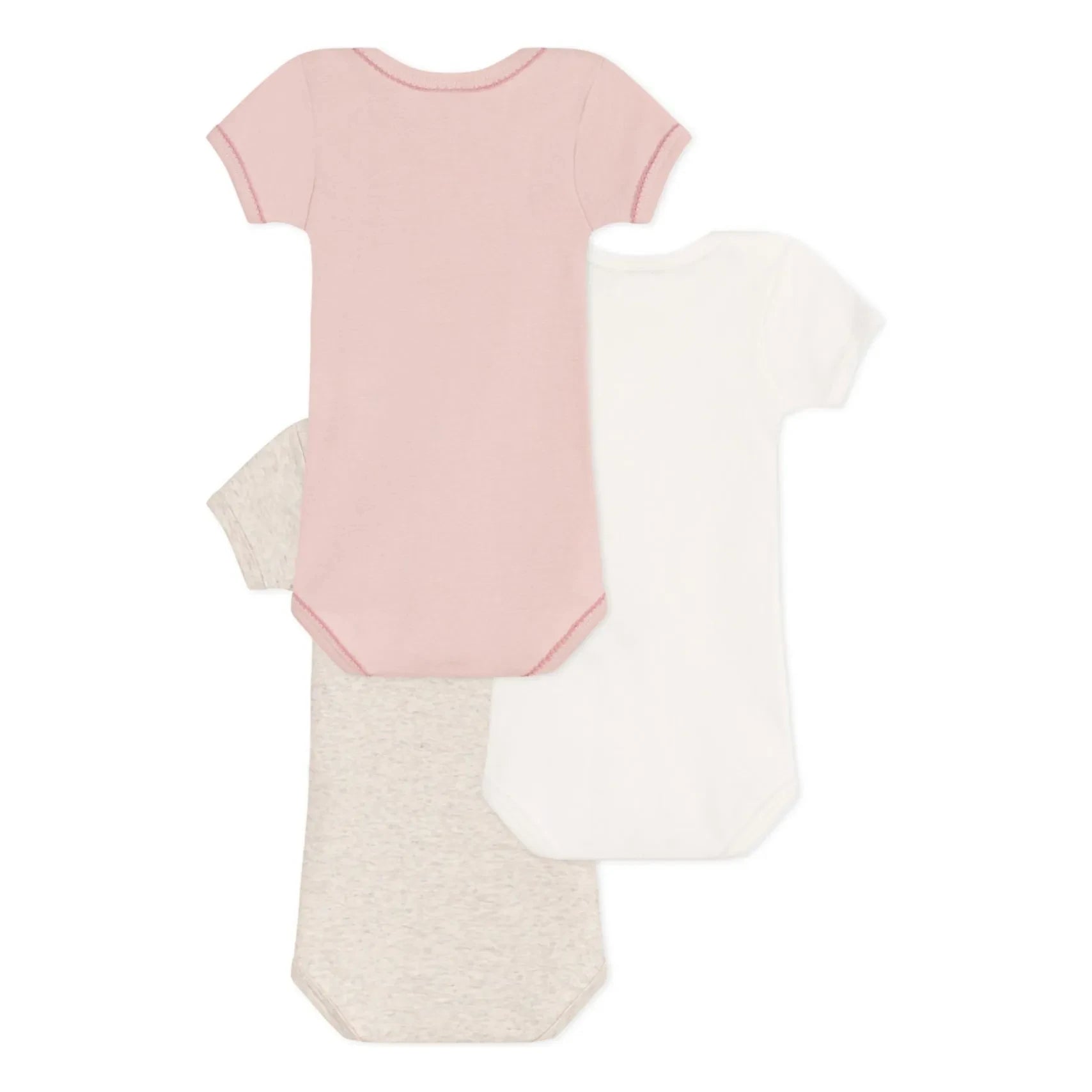 Petit Bateau - 3er Body-Set | Rosa