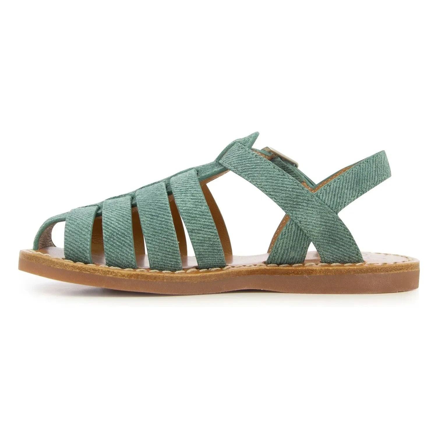 Pom d'Api - Sandale Beach-Stitch Dad | Minzgrün