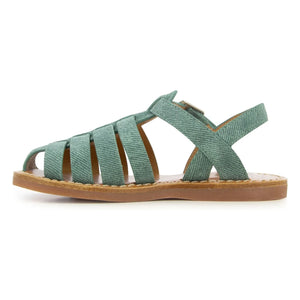 Pom d'Api - Sandale Beach-Stitch Dad | Minzgrün