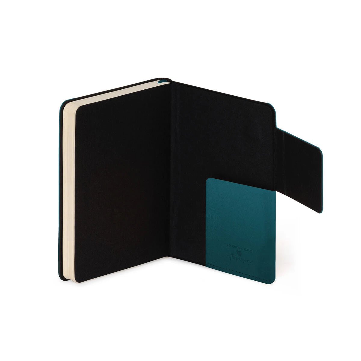 Legami - Cuaderno con Páginas en Blanco y Funda Suave Monocromática - Verde Profundo - Mi Cuaderno
