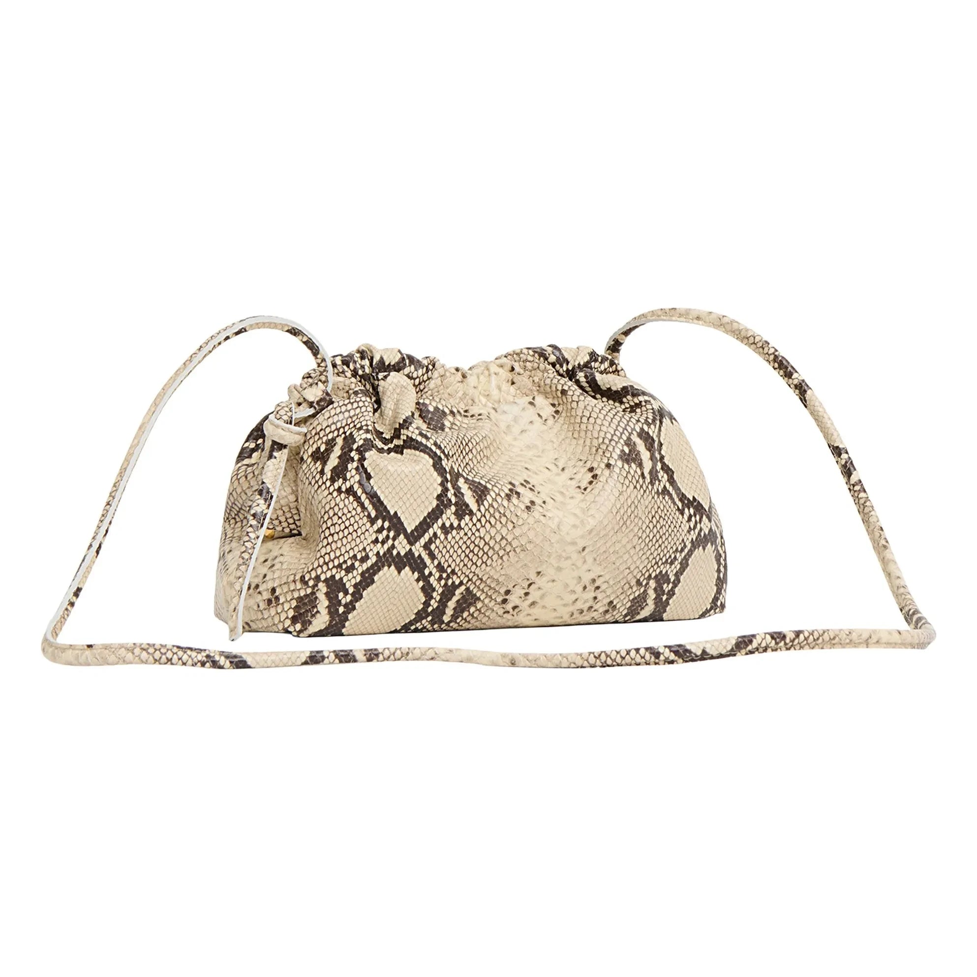Mansur Gavriel - Mini Çanta Cloud Clutch Kabartmalı Yılan | Bej