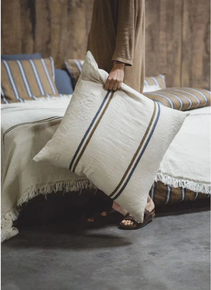 Libeco - Ecru Auburn Kırlent Kılıfı - 63 x 63 cm