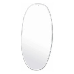 M Nuance - Pahlı Ayna - Pürüzlü Oval Şekil 45x95cm