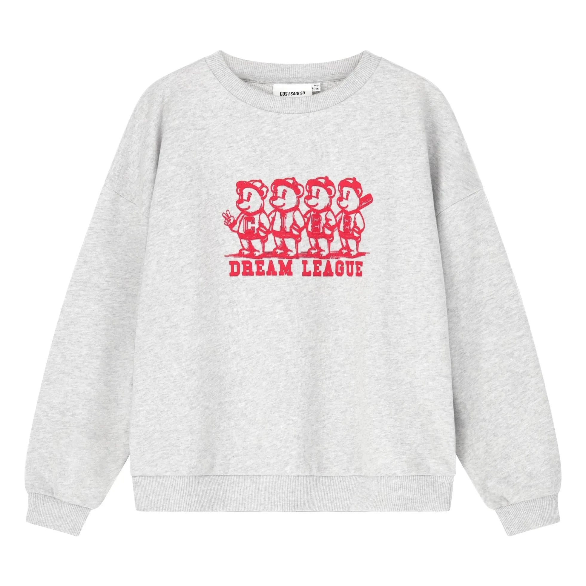 Cos I Said So - Bears organik pamuklu sweatshirt | Kırçıl gri