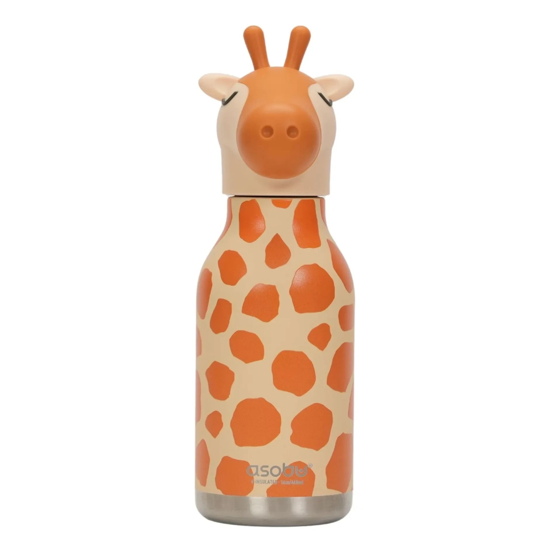 Asobu - Botella de agua de acero inoxidable Giraffe | Naranja