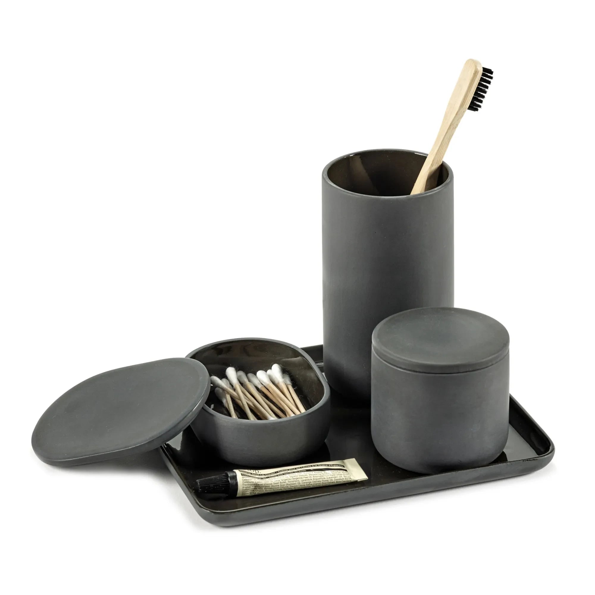 Serax - Round Lid Box | Dark Gray