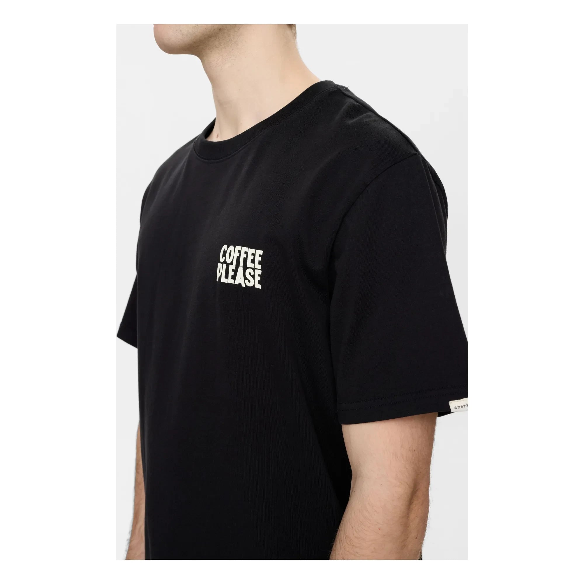 Anerkjendt - Camiseta Akvillads Coffee Please | Negro