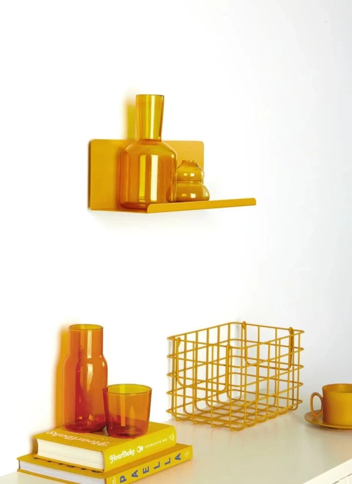 Mustard Made - Ledge Metal Duvar Rafı | Soluk sarı