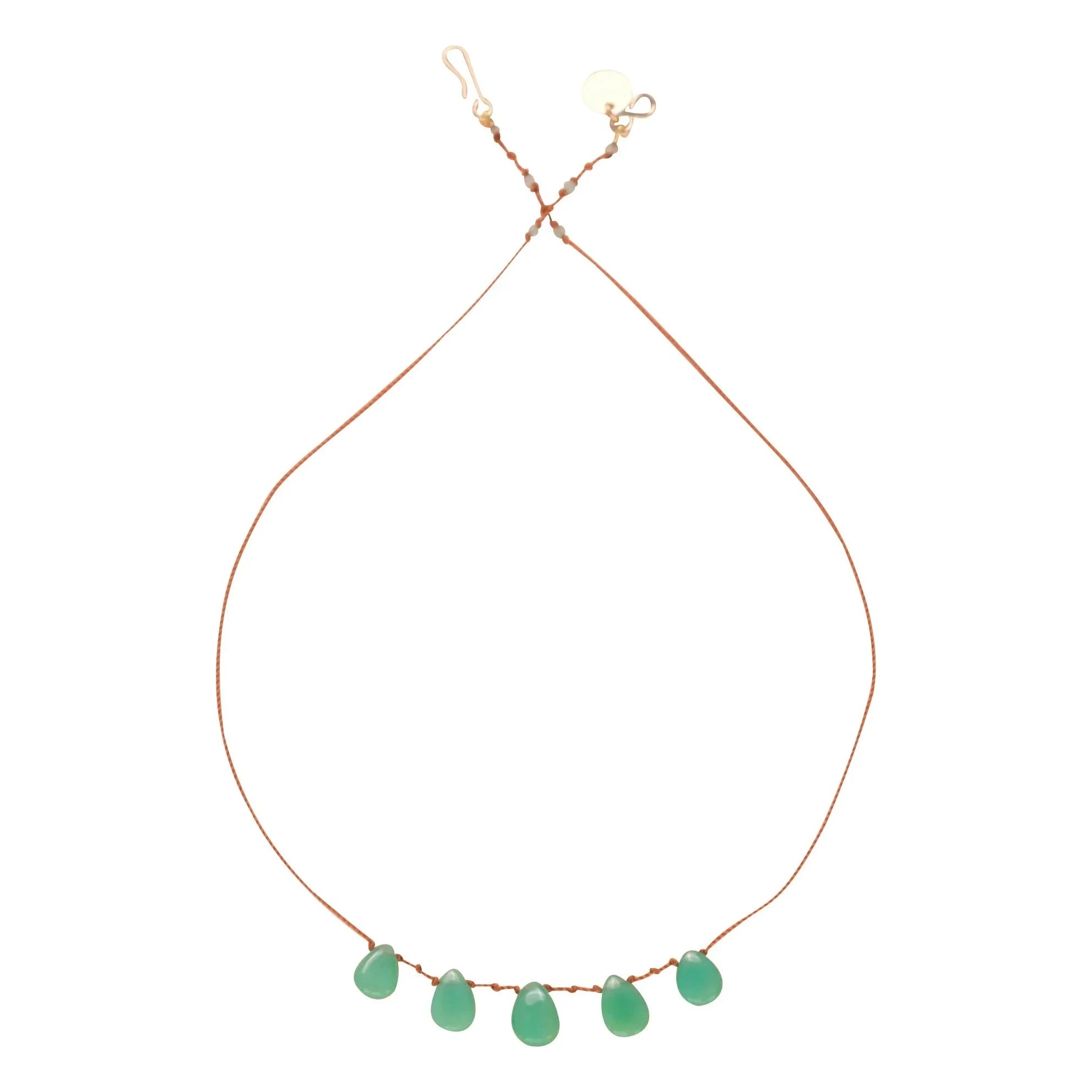 Ivarene - 5 Damla Kolye | Chrysoprase