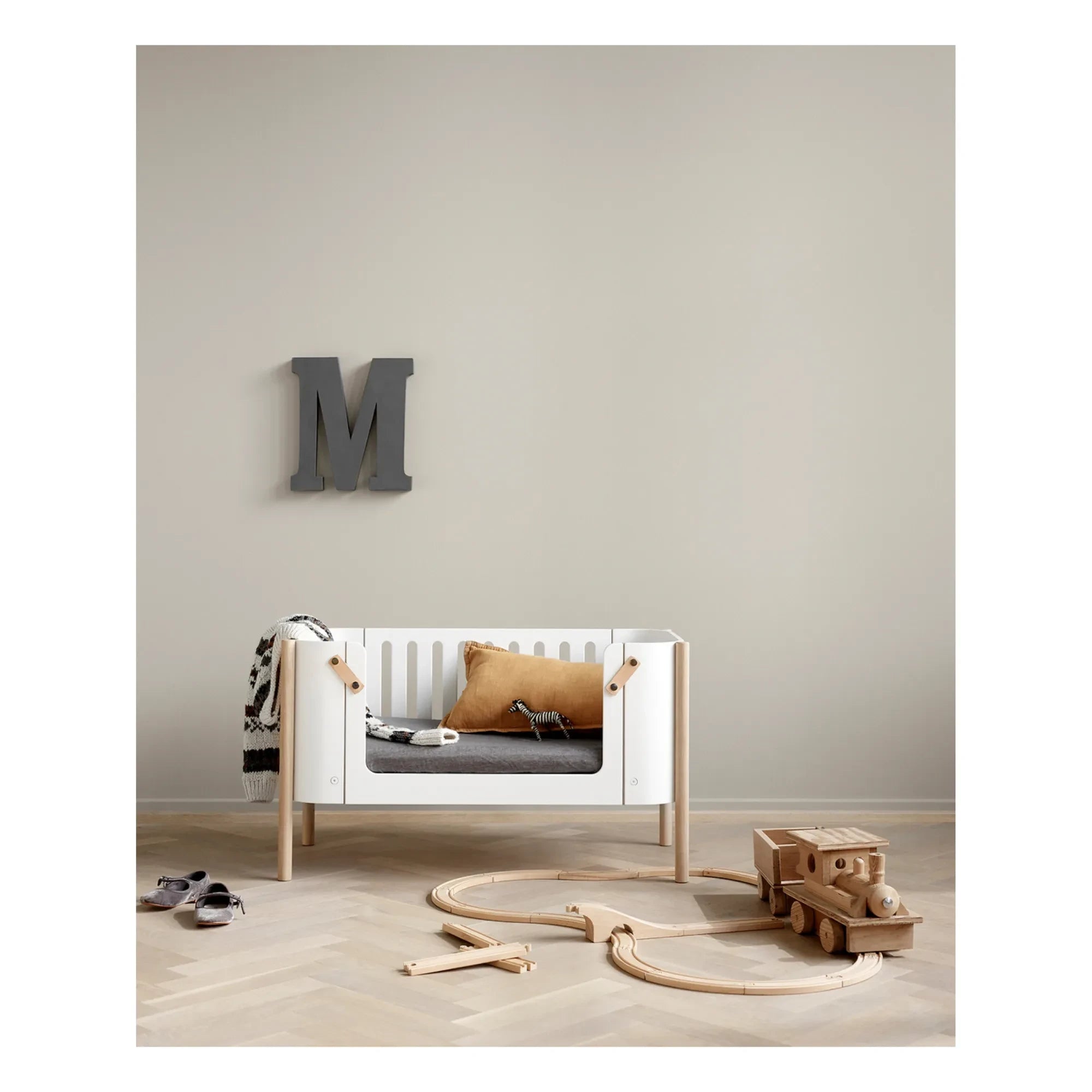 Oliver Furniture - Ahşap Meşe Bank | Beyaz