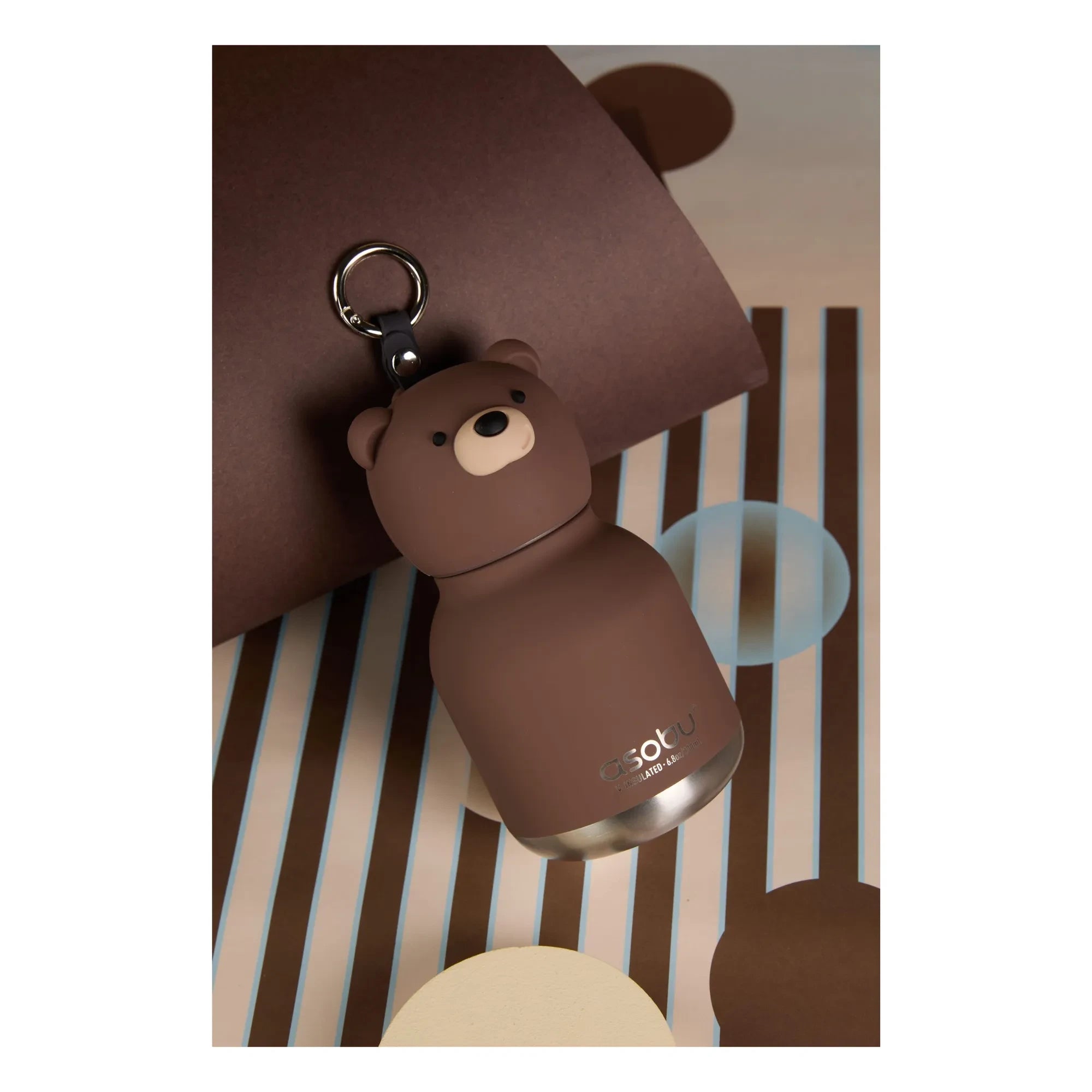 Asobu - Brown Bear paslanmaz çelik mini matara | Brown