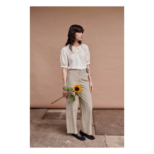 Emile et Ida - Blusa Vintage de Algodón | Crema