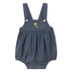Arsène et Les Pipelettes - Denim Romper | Dark Blue