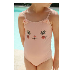 Konges Sløjd - 1 Parça Kitty Geri Dönüştürülmüş Elyaf Mayo | Pembe