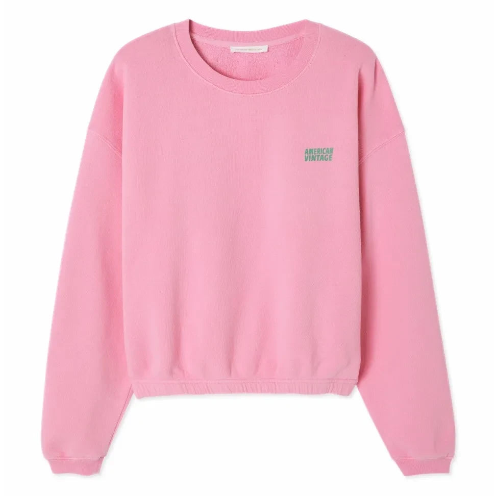 American Vintage - Sudadera de algodón Izubird | Cherry Wood