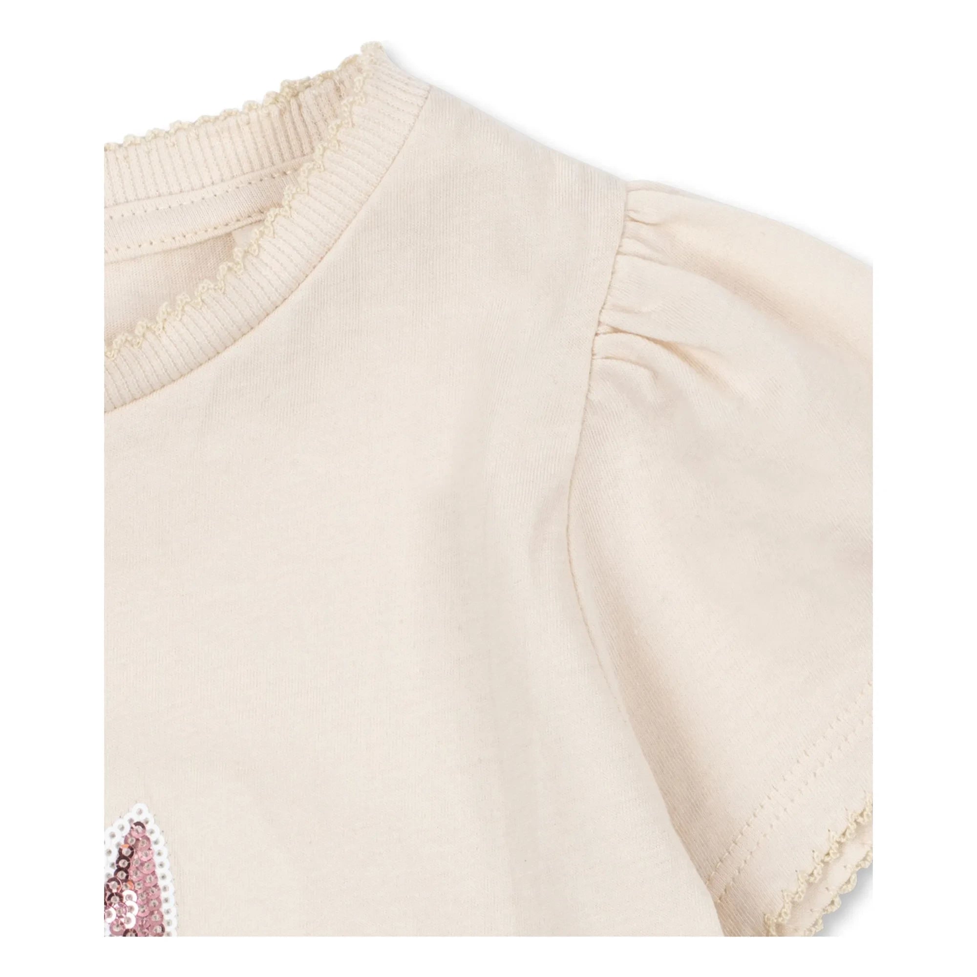 Konges Sløjd - Famo Cat Bio-Baumwoll T-Shirt | Beige