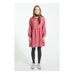 Piupiuchick - Kleid mit Blumenmuster und Claudine-Kragen | Rosa